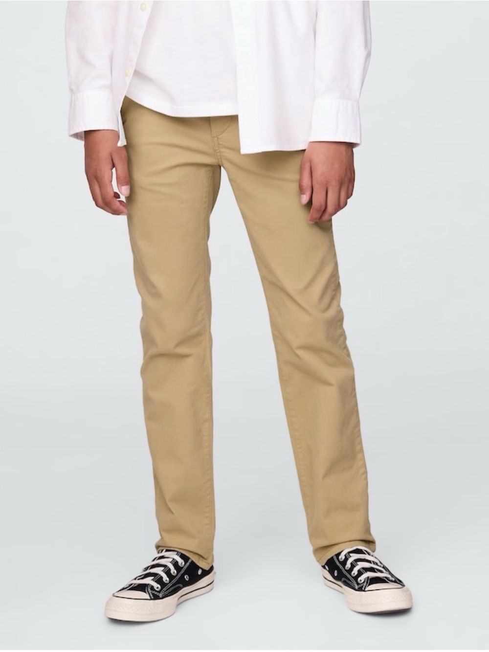 GAP Boys 14 Khaki Straight Chino Pants - Adjustable waist and butter soft